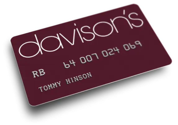 Tommy Hinson Davison's Credit Card